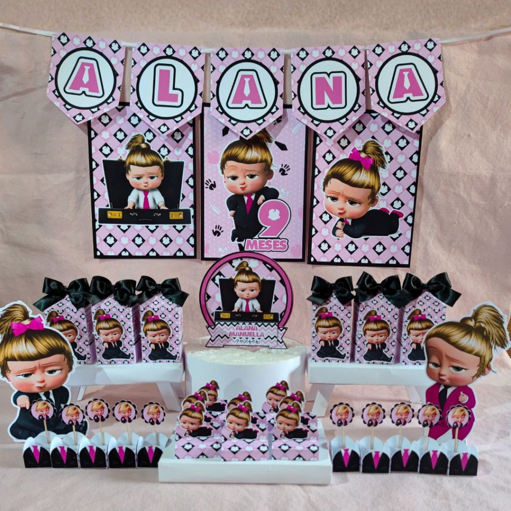 Kit Festa A Poderosa Chefinha Personalizado Só um Bolinho | Aniversário | Mesversário | 100 ítens