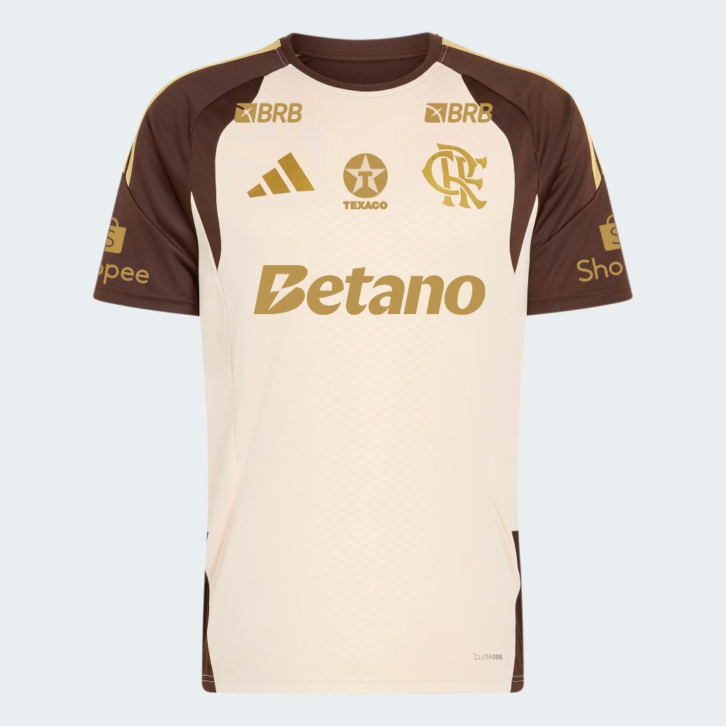 Camisa Flamengo Masculina Treino Comissão Adidas 2026 - C/Kit Patrocínio em Oferta na Shopee