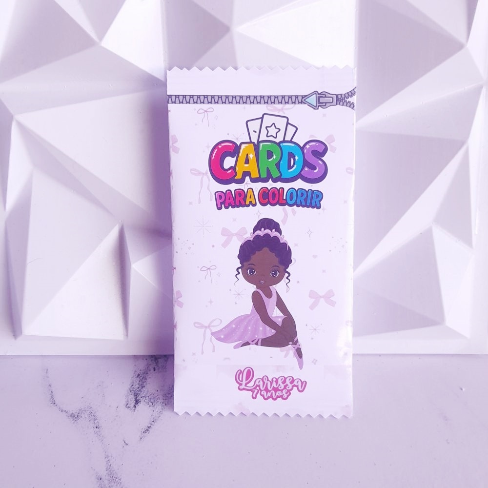 Card colorir bailarina morena personalizado/ lembrancinha de festa bailarina morena/ aniversario bailarina morena