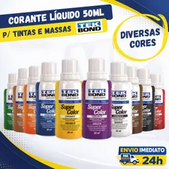 Corante para Tinta de Parede Xadrez para Tinta Pigmento para Tinta de Parede 50ML Profissional