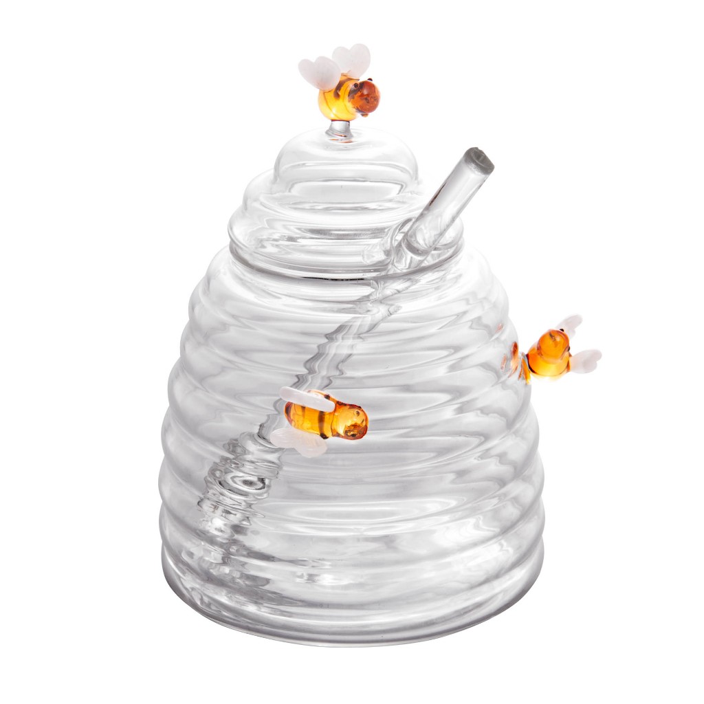 Açucareiro de Vidro com Colher e Tampa Lovely Bee 470ml - Lyor · foto 2