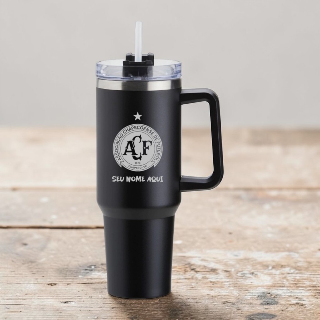 Copo Térmico Inox 1,2l Personalizado Chapecoense + Nome