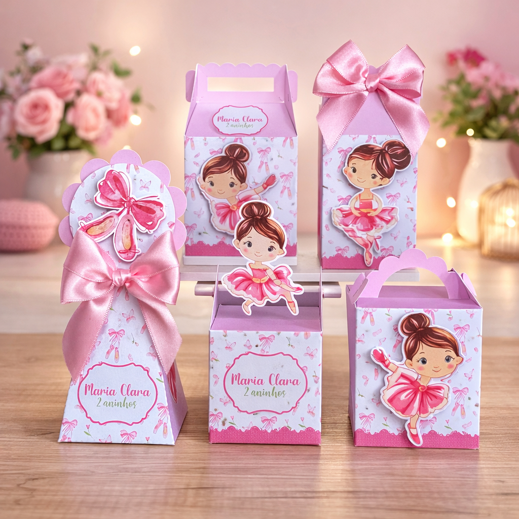 kit Personalizados Bailarina | Lembrancinhas Bailarina | aniversário | Bailarina