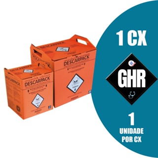 Coletor Perf. Cort. Residuos  Químicos - 7L Laranja Descarpack em Oferta na Shopee