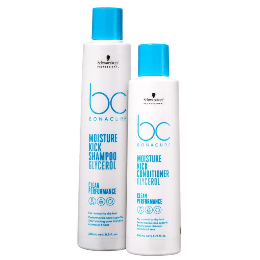 Kit Bonacure Clean Performance Shampoo e Condicionador Moisture Kick