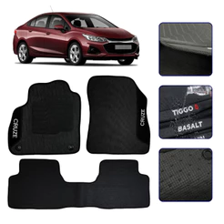 Jogo de Tapete Emborrachado para Cuze Hatch Sedan 2019 20 21 22 23 24 25 2026 Carpete Premium
