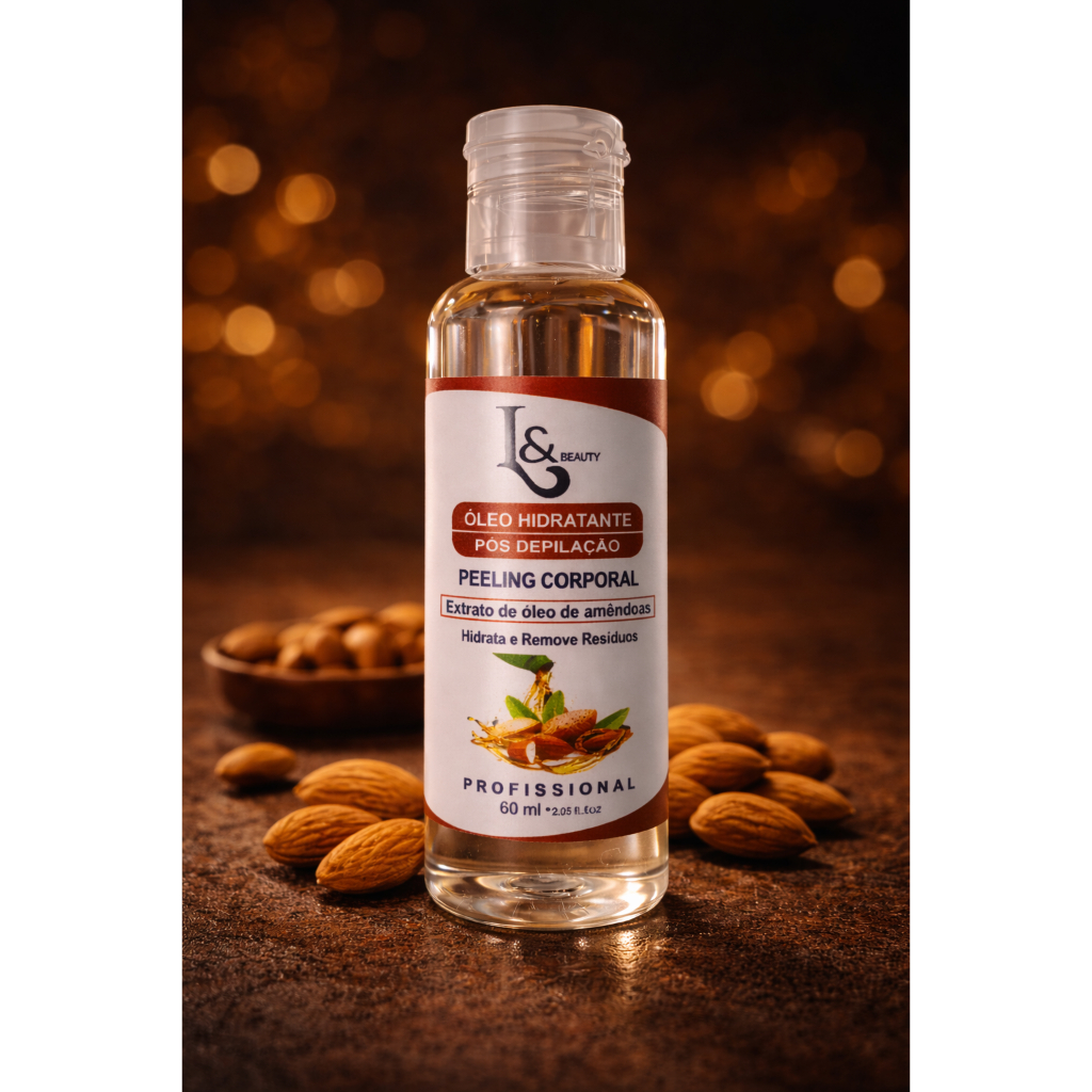 Óleo Pós Depilação L&Beauty Peeling Corporal Amêndoas 60ml