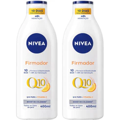 KIT Creme Firmador NIVEA Q10 + Vitamina C 400ml – Hidratação e Firmeza da Pele - 2 unidades
