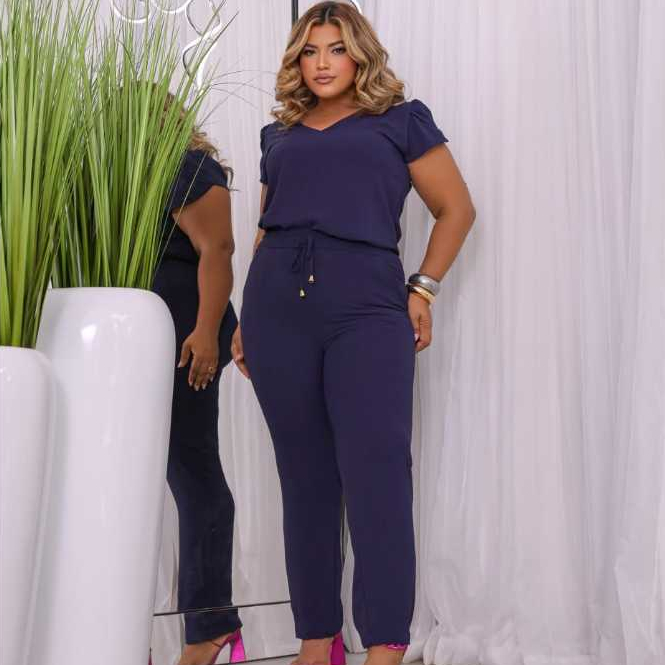 Conjuntos Plus Size Feminino Com Bolso Lateral em Oferta na Shopee