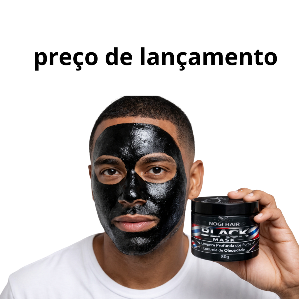 Máscara Black Facial Remove Cravos Argila Carvão Ativado hidratação detox purificante espinhas