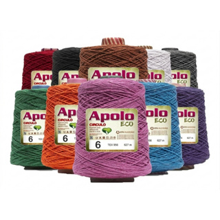 Barbante Para Crochê Apolo Eco fio 6 600g Circulo Colorido em Oferta na Shopee