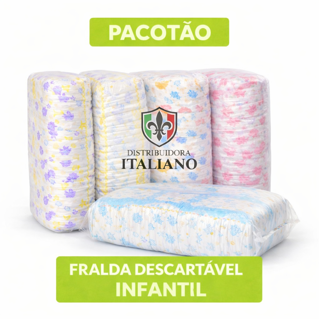 PACOTÃO FRALDA HIPER BARATA INFANTIL DESCARTÁVEIS SEGUNDA LINHA VÁRIAS MARCAS BOA QUALIDADE