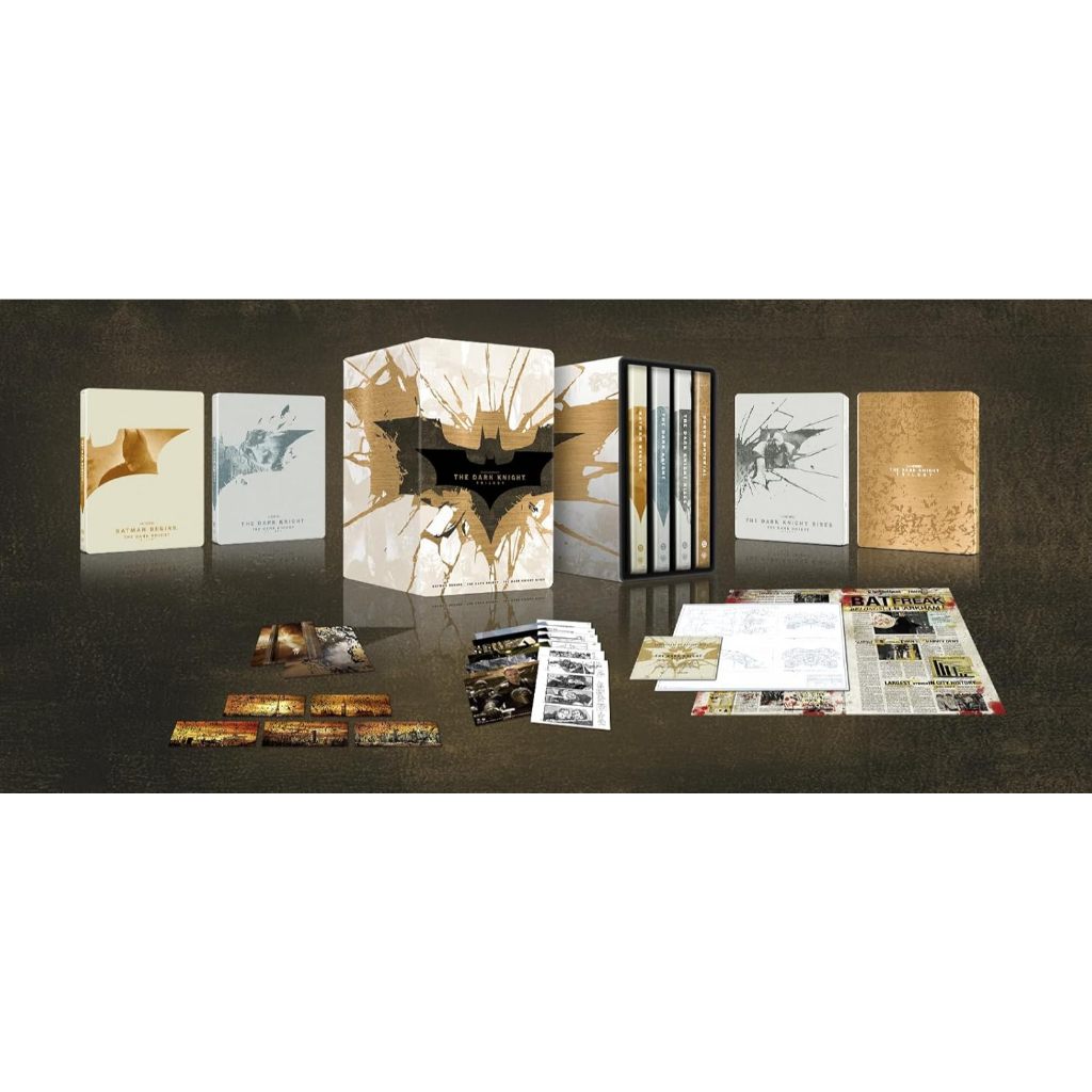 Steelbook 4k + Blu-ray Trilogia Batman O Cavaleiro Das Trevas - Lacrado