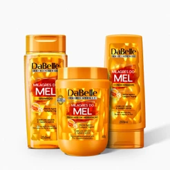 Kit Shampoo e Condicionador + Máscara 800g Milagres do Mel - DaBelle Hair