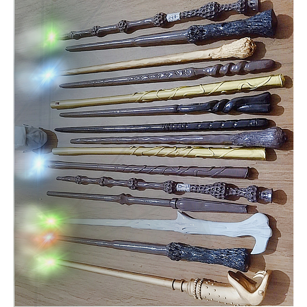 Varinhas mágicas Harry LED / Varinhas com luz / Varinhas com leds coloridos HP