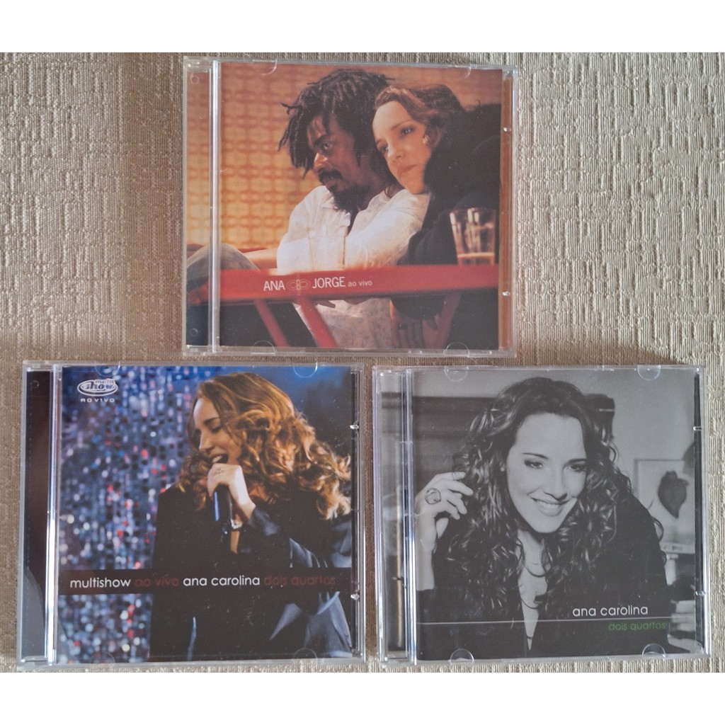Conj. 03 Cd's Ana Carolina - Música Mpb
