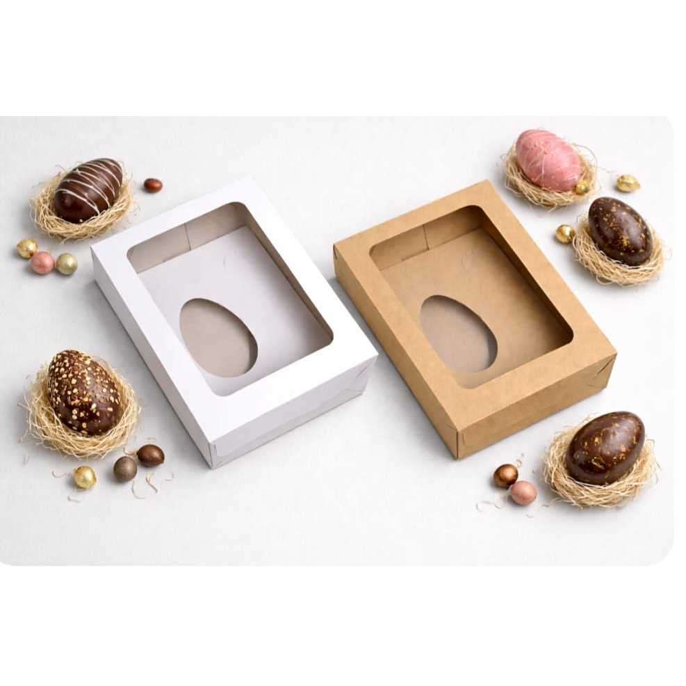 10 - 20 CAIXAS P/ OVO DE COLHER AJUSTAVEL 150 250 OU 350 GR COM TAMPA ACOPLADA