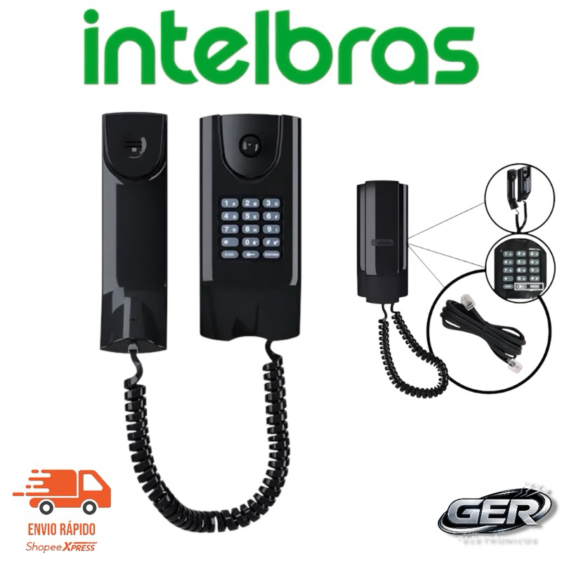 Tefone Interfone Para Condominios Tdmi 300 Preto Intelbras