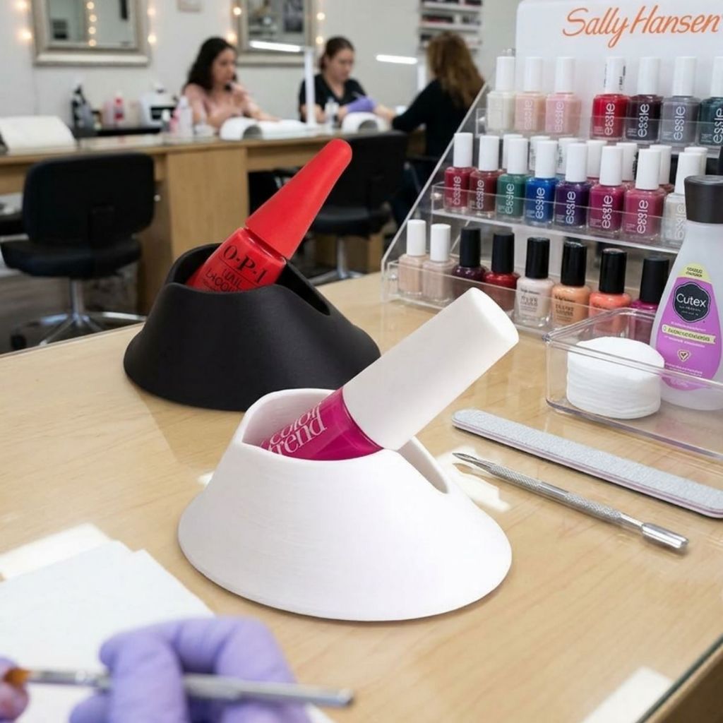 Porta Esmalte Inclinado Suporte Mesa Manicure com Fita Dupla Face