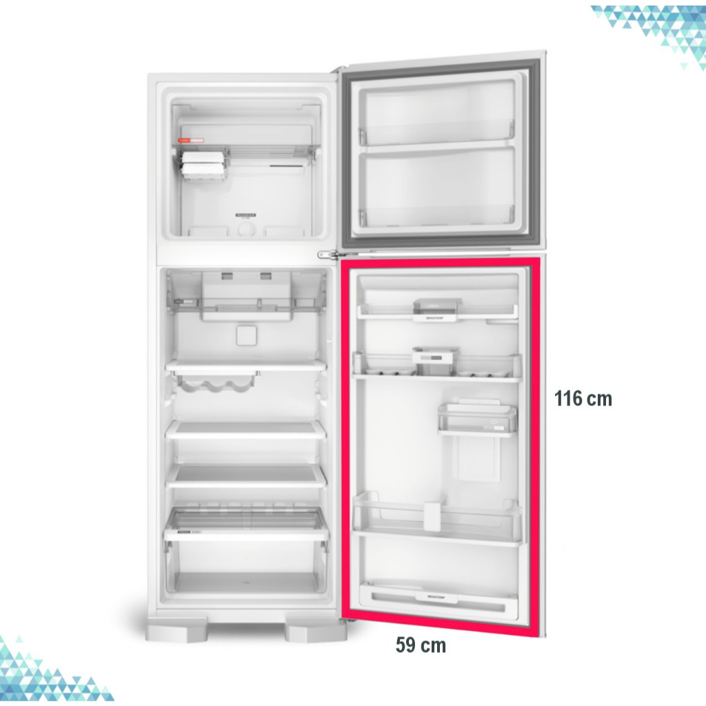 Gaxeta Borracha Geladeira Para Bosch Continental Ksv36 Rdv37 Inferior 116x59cm