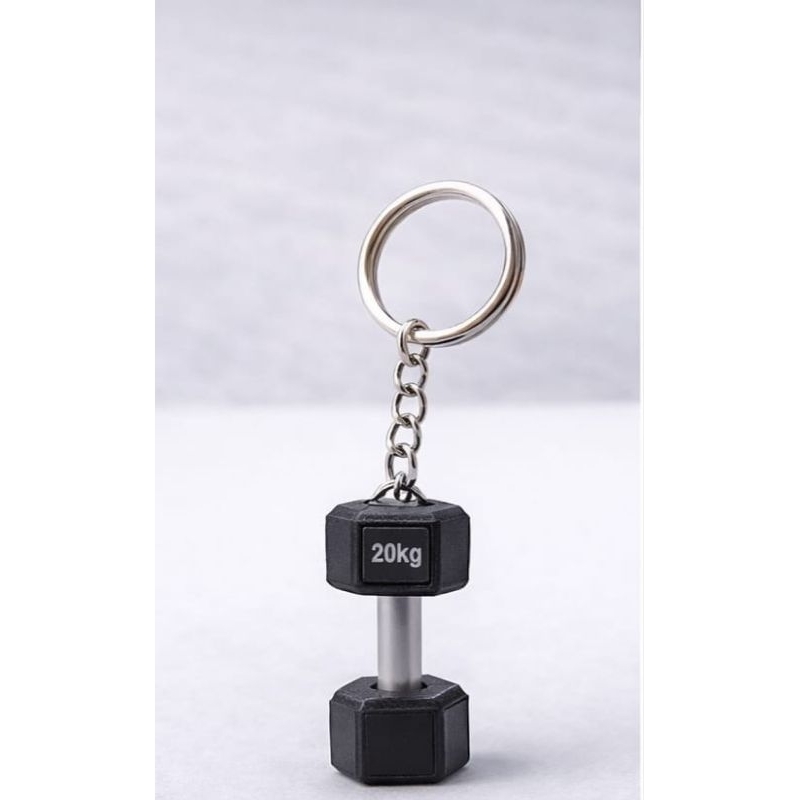 Chaveiro Halter Strong academia - Mini peso 20kg - Estilo Gym Fitness- musculação- Kettlebell -Barra- Anilha/chaveirinho