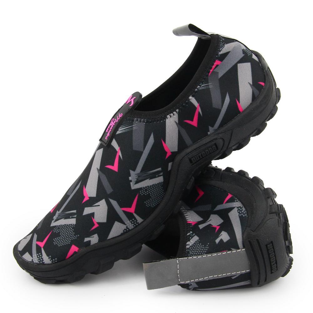 Sapatilha Naútica De Neoprene Hibrído Com Sola Antiderrapante Muito Leve E Super Confortotável