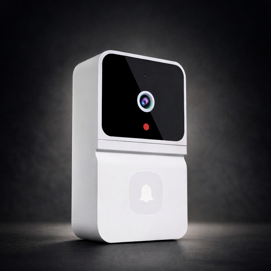 Campainha WiFi com Câmera Visão Noturna Áudio 2 Vias App 2.4G Sem Fio