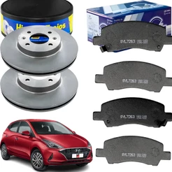 Kit Disco E Pastilha Hb20 1.0 2020 2021 2022 2023 2024 2025