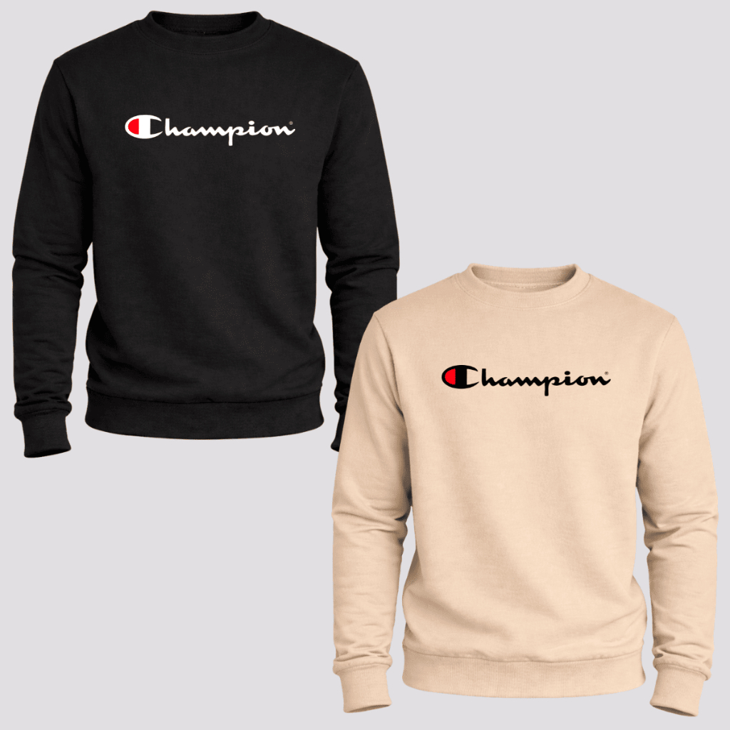 kit 2 Blusa de Frio Moletom Casual Flanelado Careca Gola Redonda Estilo Suéter