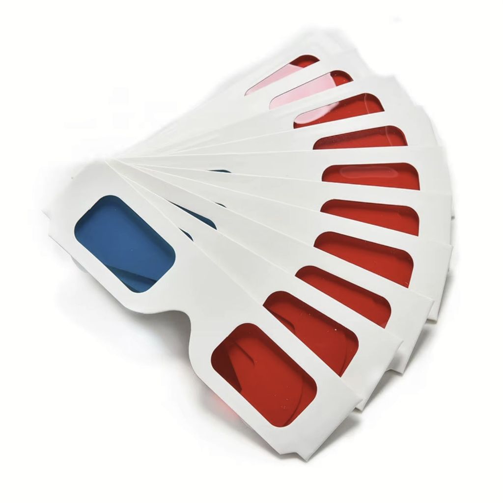 20 Óculos 3d Movie Dvd cinema Vermelho Azul