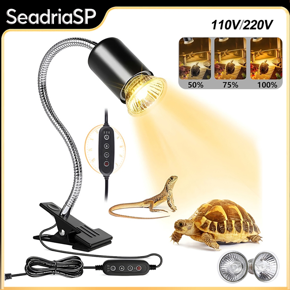 Luz UVB UVA De Calor Com Suporte Aquecedor Para Répteis E Tartaruga Aves Mamiferos Aquecimento 220V Potência 25W /75 W