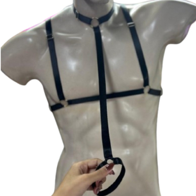 CINTA PEITORAL +COLEIRA MASCULINA RETA OU CRUZADA em Oferta na Shopee