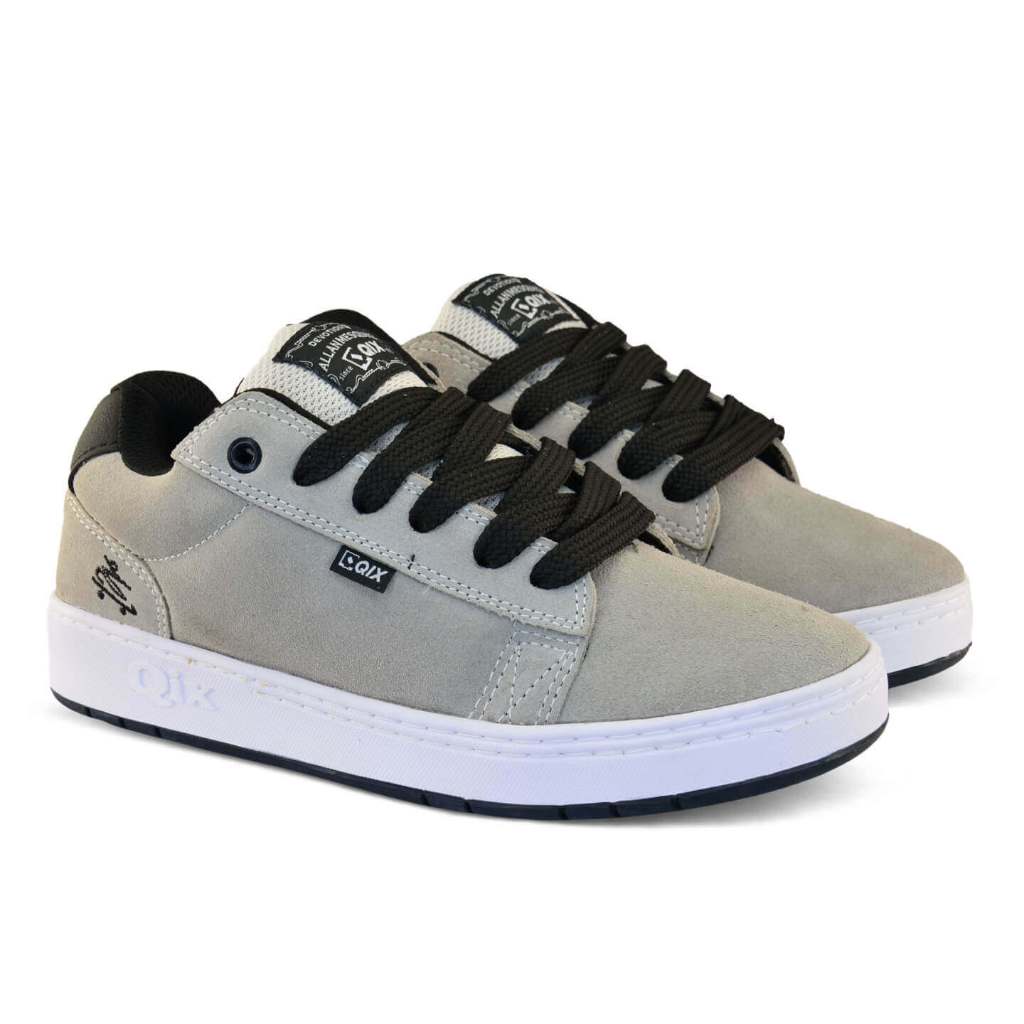 Imagem Tênis QIX Chorão Pro Model Allan Mesquita Original Skate Camurça Sola Borracha Masculino Feminino