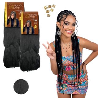 Kit 2 Jumbos African Beauty 400G Tranças e Crochet Braids em Oferta na Shopee