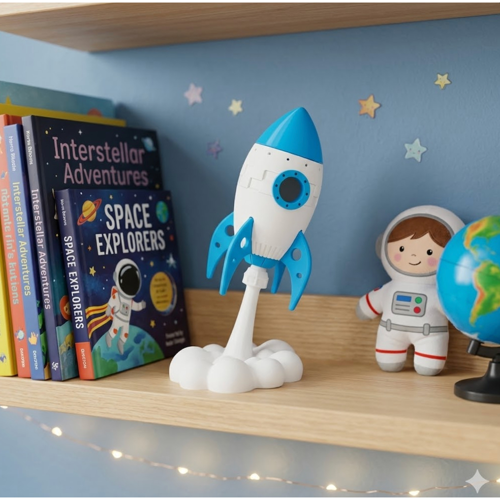 Foguete Decorativo Rocket Launch Colecionável Decoração Enfeite quarto Espacial Colecionaveis em Oferta na Shopee