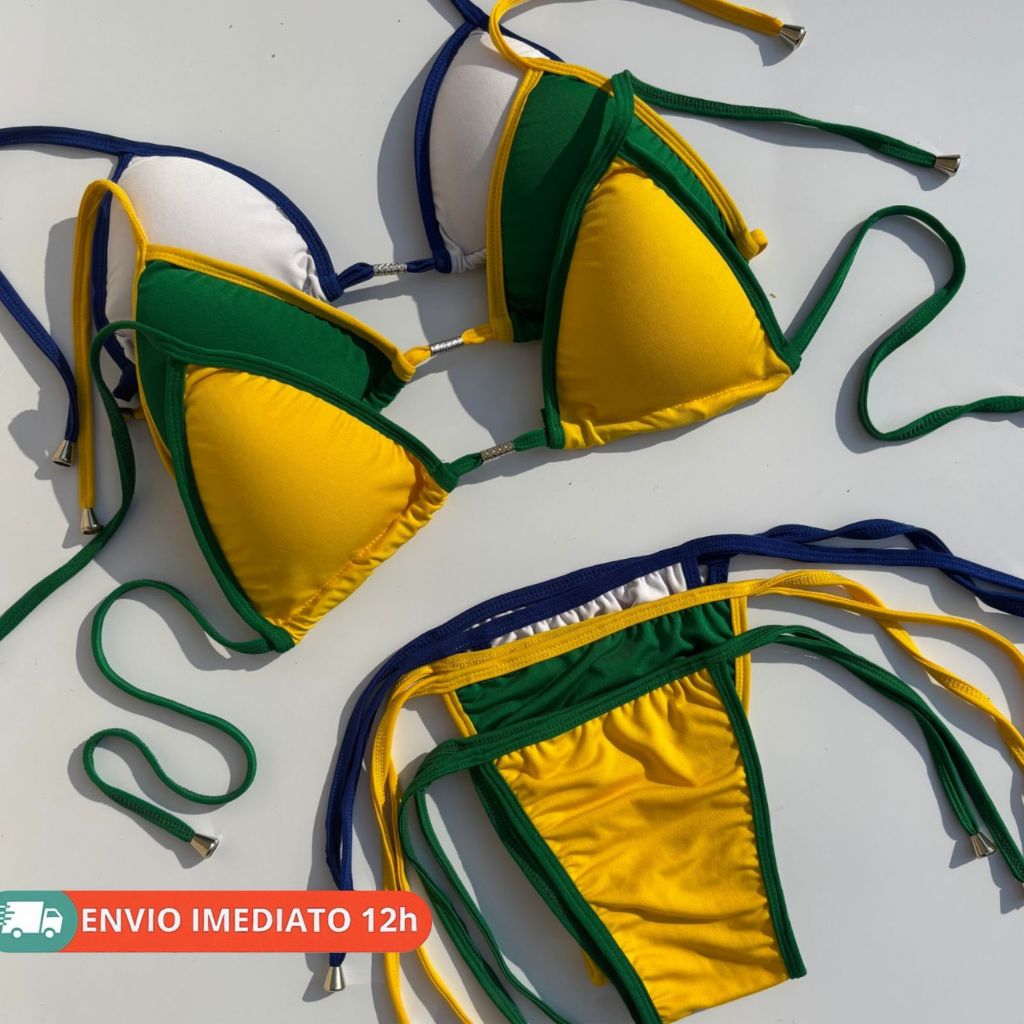 Biquíni Brasil Cortininha Suplex - Copa Do Mundo 2026