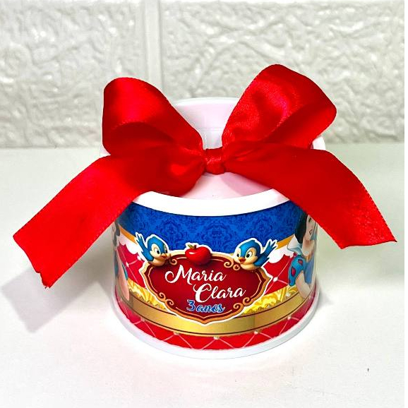 Tubo lata personalizada tema Branca de Neve lata festa infantil Tubo lata aniversario chá revelação lata cha bebê