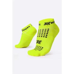 Meia Curta para Corrida HUPI - Running Pro Amarelo Neon