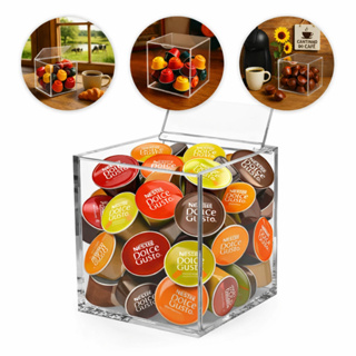 Porta Cápsula Caixa Acrílico Transparente Nespresso Dolce Gusto em Oferta na Shopee