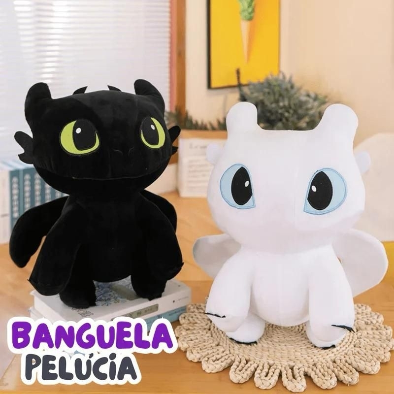 Pelúcia Dragão Banguela Fúria da Noite Super Macia Fofa Presente Infantil Decorativa