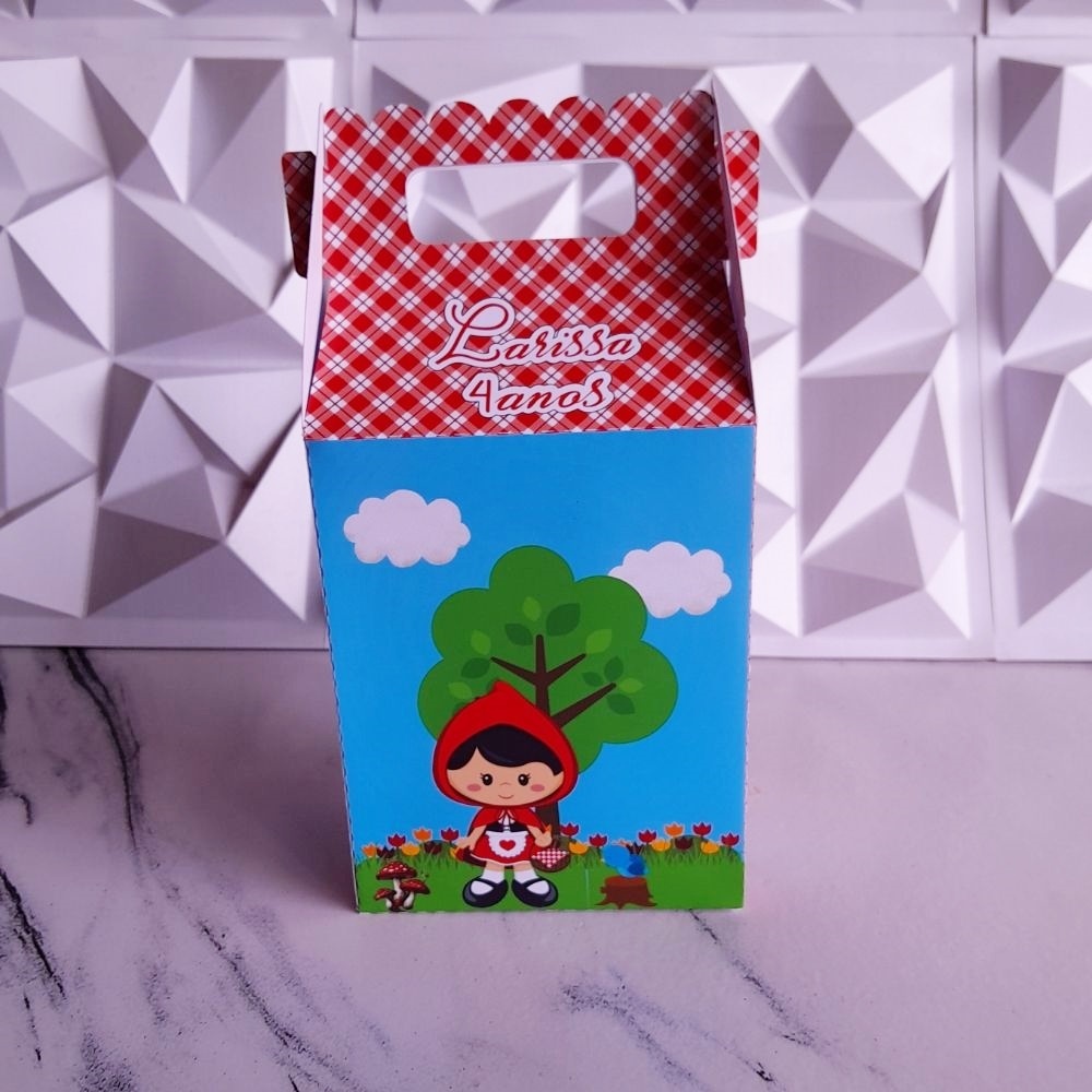 Caixa maleta chapelzinho vermelho personalizada / lembrancinha de festa/ aniversario