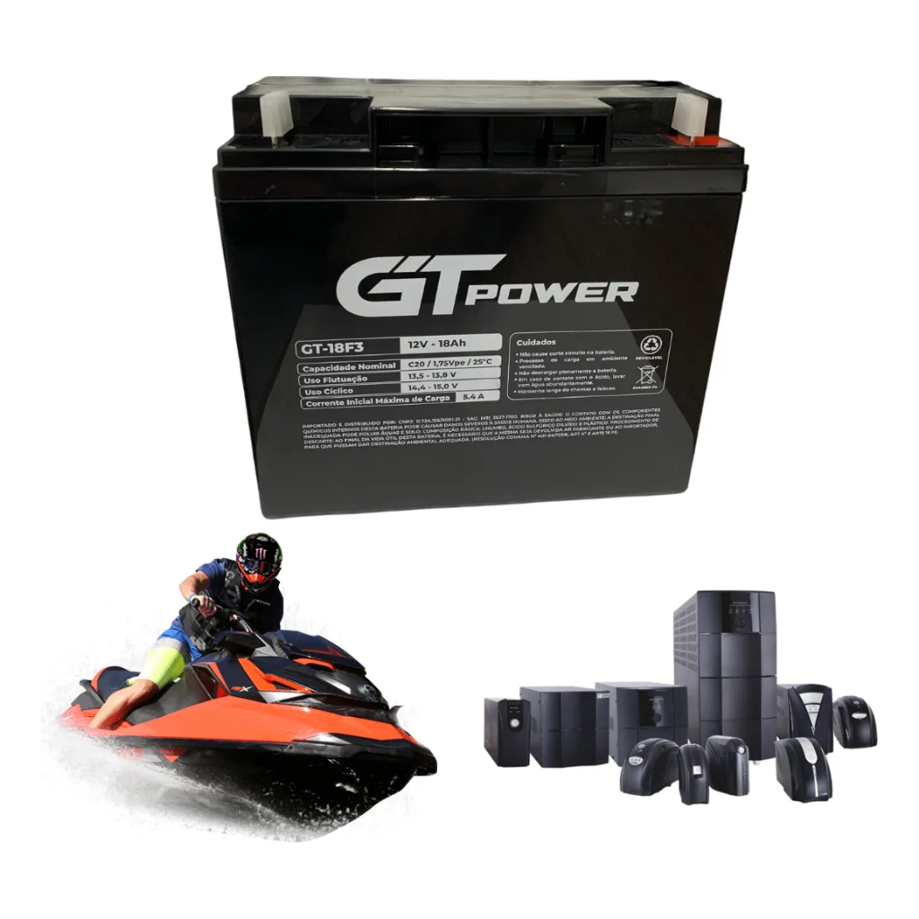 Bateria Selada 12v 18ah Vrla Agm No-break, Estacionaria