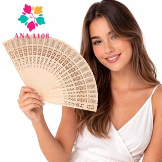 3/6/12 Pcs Leque De Madeira Leve Moda-Rich em Oferta na Shopee