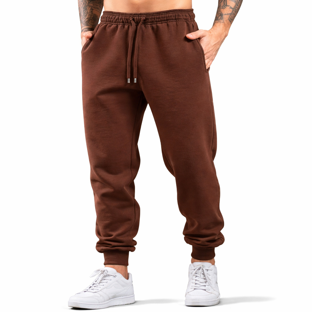 Calça de Moletom Unissex Algodão com Elástico e Punho Conforto e Estilo Envio Rápido