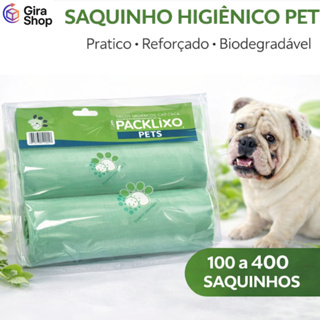 Cata Caca Pet Biodegradavel Saquinho Higienico 100 200 300 400 Unidades Coletor Fezes em Oferta na Shopee
