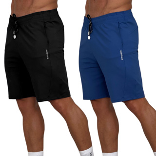 Kit 2 Bermudas Masculina Comfort Esportiva Casual em Poliamida Premium com Cordão Ajustável Proteção UV50+ em Oferta na Shopee
