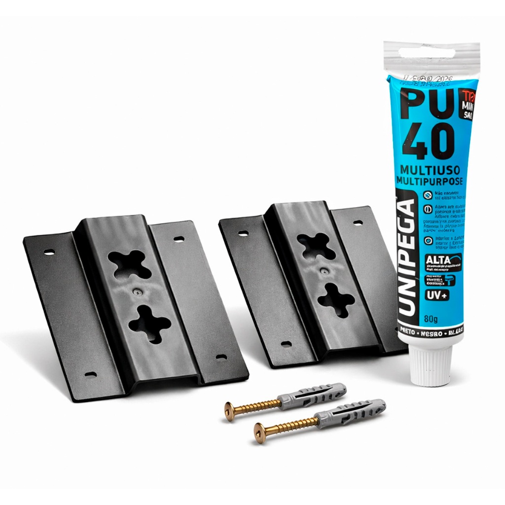 Suporte Para Espelho Kit 2 + Silicone Suporte De Parede Suporte Para Quadro com Parafusos + Buchas em Oferta na Shopee