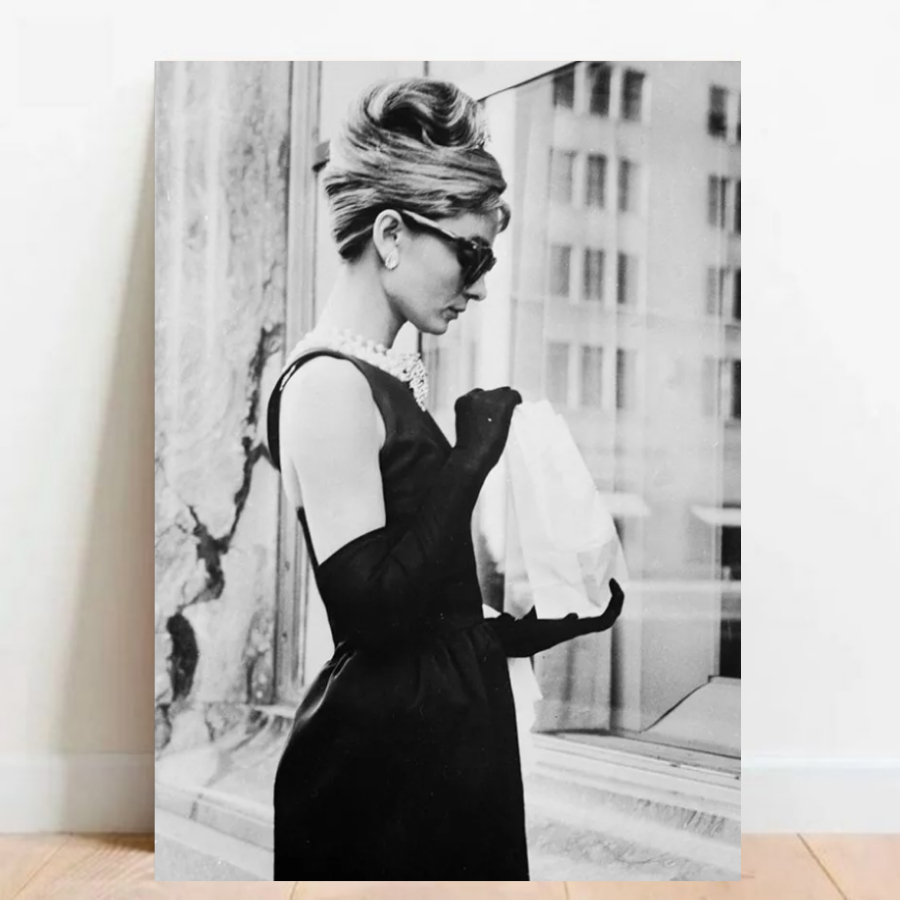 Quadro Placa Decorativa Audrey Hepburn Vintage Atriz Cantora 08