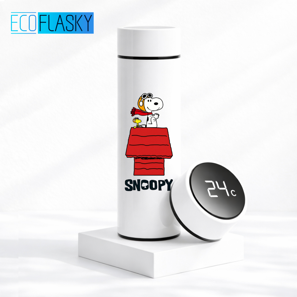 Garrafa Térmica Infantil Snoopy Aço Inox 500ml