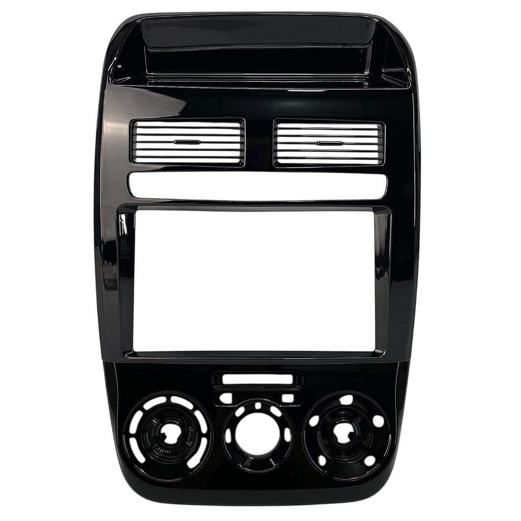 Moldura Painel Central Multimidia 7 Polegadas Fiat Linea 2008 a 2012 Black Piano